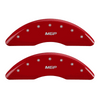 MGP Caliper Covers MGP Logo Red Finish Silver Characters (11-16 Assorted Audi) 15211SMGPRD