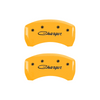 MGP Caliper Covers Cursive Charger Logo Yellow Finish Black Characters (11-16 Charger) 12181SCHSYL