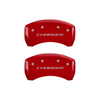 MGP Caliper Covers Charger Logo Red Finish Silver Characters (11-16 Charger) 12162SCHBRD
