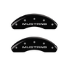 MGP Caliper Covers Mustang & GT SN95 Logo Black Finish Silver Characters (97-98 Mustang GT) 10224SMG1BK