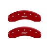 MGP Caliper Covers MGP Logo Red Finish Silver Characters (12-16 F-150) 10219SMGPRD