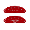 MGP Caliper Covers Lightning Logo Red Finish Silver Characters (1999 - 2004 Lightning) 10021SLTGRD