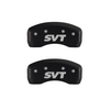 MGP Caliper Covers SVT Logo Matte Black Finish Silver Characters (97-04 Mustang Cobra) 10017SSVTMB