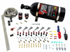 Nitrous Outlet 6 Cylinder 2 Solenoid Direct Port System With Distribution Blocks and Straight Blow Through Nozzles Low Fuel Pressure Alcohol 00-10398-ALC-SBT