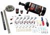 Nitrous Outlet 6 Cylinder 2 Solenoid Direct Port System With Single Injection Rail and Straight Blow Through Nozzles Low Fuel Pressure Gas 00-10398-R-SBT