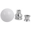 Steeda Cue Ball Shift Knob & Collar White (05-10 Mustang) 555-1240