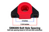BMR Billet Aluminum Sway Bar Mount - 1.25"  Polyurethane Bushings (Universal) SMK010