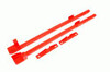BMR Subframe Connectors - Weld-On - Boxed - Red (1979 - 2004 Mustang) SFC010R