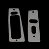 UPR Products Convertible Window Switch Plates Stainless Steel Polished (87-93 Mustang) 1037-87-12
