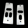 UPR Products Hardtop Window Switch Plates Billet Polished (87-93 Mustang) 1037-87-14