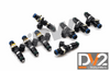 DeatschWerks Fuel Injectors 1200cc Qty 8 (2003-2023 Mustang/05-15 F-150) 16MX-23-1200-8. Set of 8 Bosch EV14 1200cc Injectors. E85 Compatible.