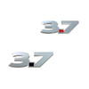 UPR Products 3.7 Billet Emblem Satin (11-17 Mustang) 3667-04