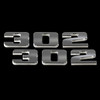 UPR Products 302 Billet Emblem Pair Satin (11-14 Mustang) 3667-107