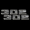 UPR Products 302 Billet Emblem Pair Polished (11-14 Mustang) 3667-108