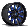 Fuel Off-Road 22x12 Hardline Wheel 8x180 BP -44 ET Gloss Black w/Candy Blue D646