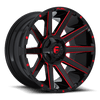 Fuel Off-Road 20x9 Contra Wheel 8x165.1 BP 20 ET Black & Red D643