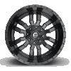 Fuel Off-Road 20x9 Sledge Wheel 8x165.1 BP 1 ET Matte Black D596