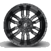 Fuel Off-Road 20x9 Sledge Wheel 8x170 BP 1 ET Matte Black D596