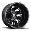 Fuel Off-Road 20x8.25 Cleaver Dually Front Wheel 8x165.1 BP -221 ET 117.20 Bore Black D574