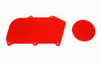 BMR Aluminum Heater Delete Panel - Red (1964 - 1972 A-Body) FP005R