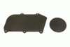 BMR Aluminum Heater Delete Panel Black (64-72 A-Body) FP005H