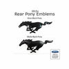 UPR Products Pony Rear Emblem Color Coded (2015-2020 Mustang) FL-EM0005RHR