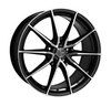 Enkei 17x7.5 Draco Wheel 5x114.3 BC 38 ET Black Machined 509-775-6538BKM