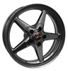Race Star 92 Drag Star 17x9.5 Bracket Racer Wheel - 5x120 BC 6.00 BS - Metallic Gray (GM) 92-795252G