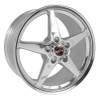 Race Star 18x10.5 92 Drag Star Wheel 7.813 BS Polished (1989 - 1996 C4 Corvette Base / 2001 - 2004 C5 Corvette Z06) 92-805255DP
