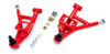 BMR A-Arms - Lower - DOM - Adjustable - Polyurethane / Rod End Combo - Red (1993 - 2002 F-Body) AA002R