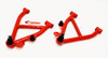 BMR A-Arms - Lower - DOM - Non-Adjustable - Polyurethane Bushings - No Spring Pocket - Red (1982 - 1992 F-Body) AA007R
