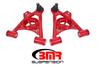 BMR A-Arms Lower Spring Pocket Non-adj Poly Std Ball Joint Red (1979-1993 Mustang) AA034R