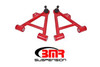 BMR A-Arms - Lower - Coilover - Non-Adjustable - Polyurethane - Tall Ball Joint - Red (1979 - 1993 Mustang) AA038R