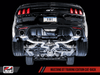AWE Catback Exhaust Touring Black Diamond Tips (2015-2017 Mustang GT / 2024 Mustang GT) 3015-33084