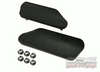 BPS Mirror Block-Offs Raw Aluminum (2015-2023 Mustang) A006