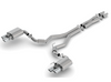 Borla S-Type Catback Active Exhaust Polished (2018-2023 Mustang GT) 140742