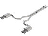 Borla Cat-Back Exhaust System - S-Type - Carbon Fiber Tips (2018 - 2023 Mustang GT - Active Exhaust) 140742CF