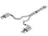 Borla Cat-Back Exhaust System - ATAK - Polished Tips (2018 - 2023 Mustang GT - Active Exhaust) 140743