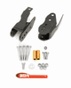 BMR Control Arm Relocation Brackets - Black (2005 - 2014 Mustang / 2007 - 2014 Shelby GT500) CAB005H