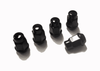 Classic Design Concepts Lug Nuts - 1/2"-20 Thread - 3/4" Hex Head - Black - Set of 20 (2005 - 2014 Mustang) 10002