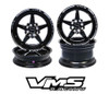 VMS Front & Rear Street Drag Wheel Set 2005-2020 Mustang S197 S550. Front 18x5 and Rear 17x10.