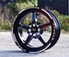 VMS Front & Rear Street Drag Wheel Set 2005-2020 Mustang S197 S550. Front 18x5 and Rear 17x10.