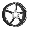 Weld Alumastar 18x6 Non-Beadlock Wheel - 5x120 BP - 2.7 BS - Black - 88C-1806255-B