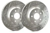SP Performance Drilled And Slotted 307.7mm Dia. Vented Rotor w/Silver Zinc Plating (NISSAN PATHFINDER) - F32-429-P