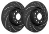 SP Performance Drilled And Slotted 276mm Dia. Vented Rotor w/Black Zinc Plating (94-04 Mustang) - F54-011-BP