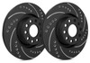 SP Performance Drilled And Slotted 271mm Dia. Solid Rotor w/Black Zinc Plating (12-18 Focus NON RS) - F54-182-BP