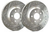 SP Performance Drilled And Slotted 271mm Dia. Solid Rotor w/Silver Zinc Plating (12-18 Focus NON RS) - F54-182-P