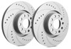SP Performance Drilled And Slotted 323mm Vented Rotor w/Gray ZRC Coating (CADILLAC SRX) - F55-102