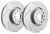SP Performance Drilled And Slotted 323mm Vented Rotor w/Gray ZRC Coating (CADILLAC CTS) - F55-105