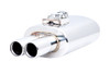 XForce Varex Universal Oval 6"X10" 16" Body Length, 3" Flanged Inlet, Twin 3" Double-Wall Tips